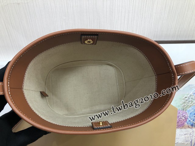 Celine專櫃2023新款CUIR TRIOMPHE小號織物牛皮水桶包 賽琳百搭斜挎肩背女包 sldj2440